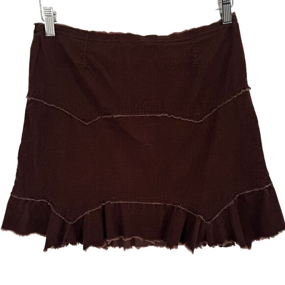 Chor Brown Mini Skirt - Picture 4 of 7